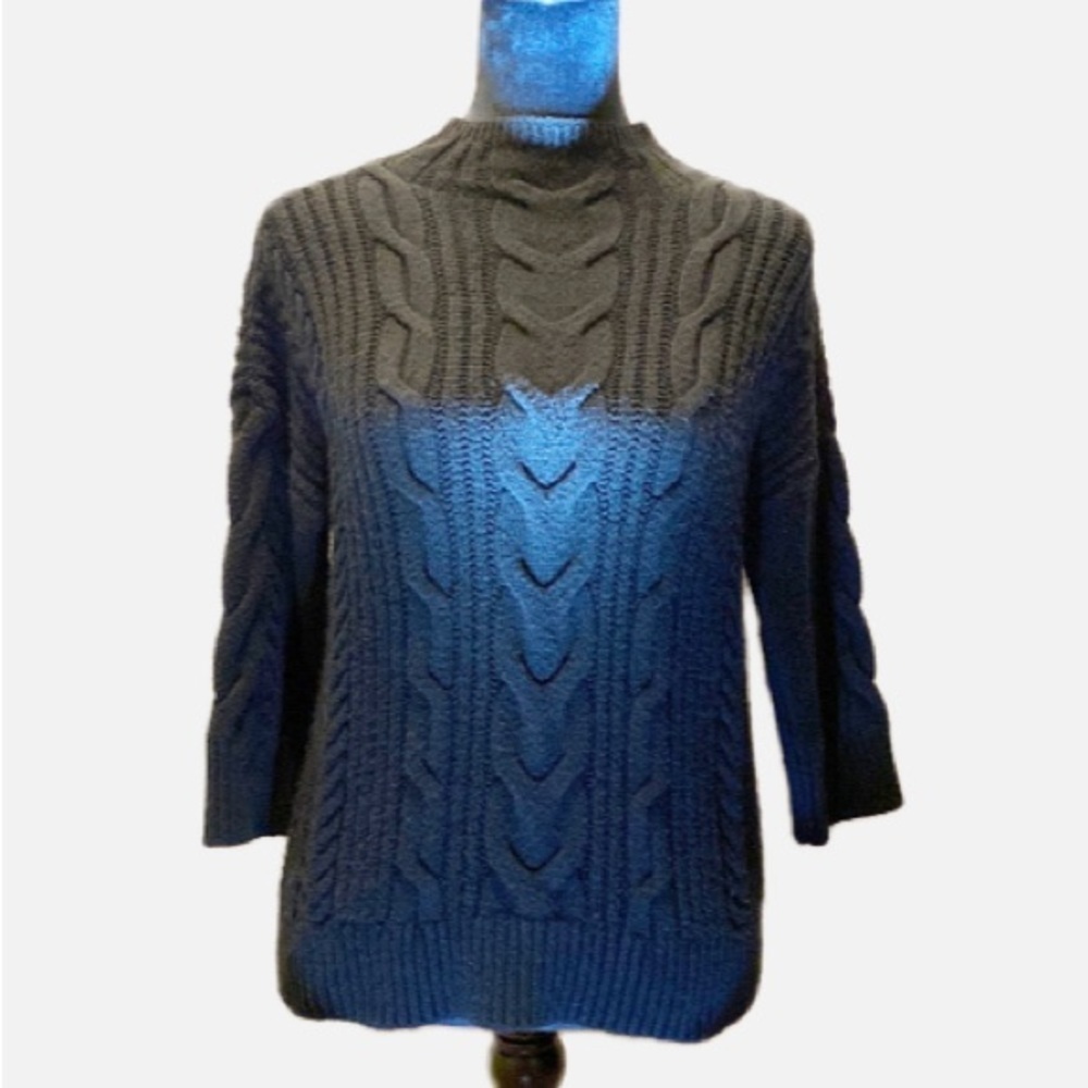 Vince Camuto Black Cable Knit Sweater - Size Extra Small